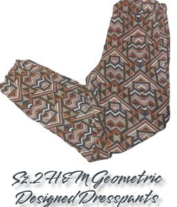 H&M Geometric Dress Pants